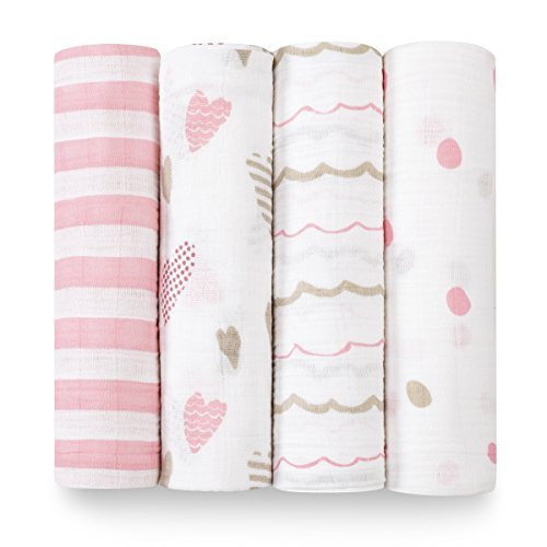 aden + anais Swaddle Blanket, Boutique Muslin Blankets for Girls & Boys