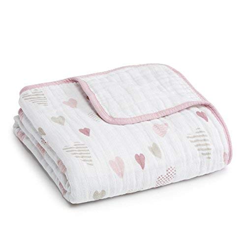 aden + anais Dream Blanket, 100% Organic Cotton Muslin Blankets for Girls & Boys