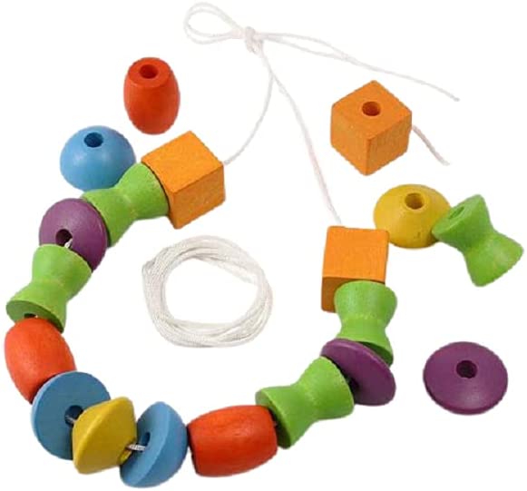 PlanToys Wooden Lacing Beads