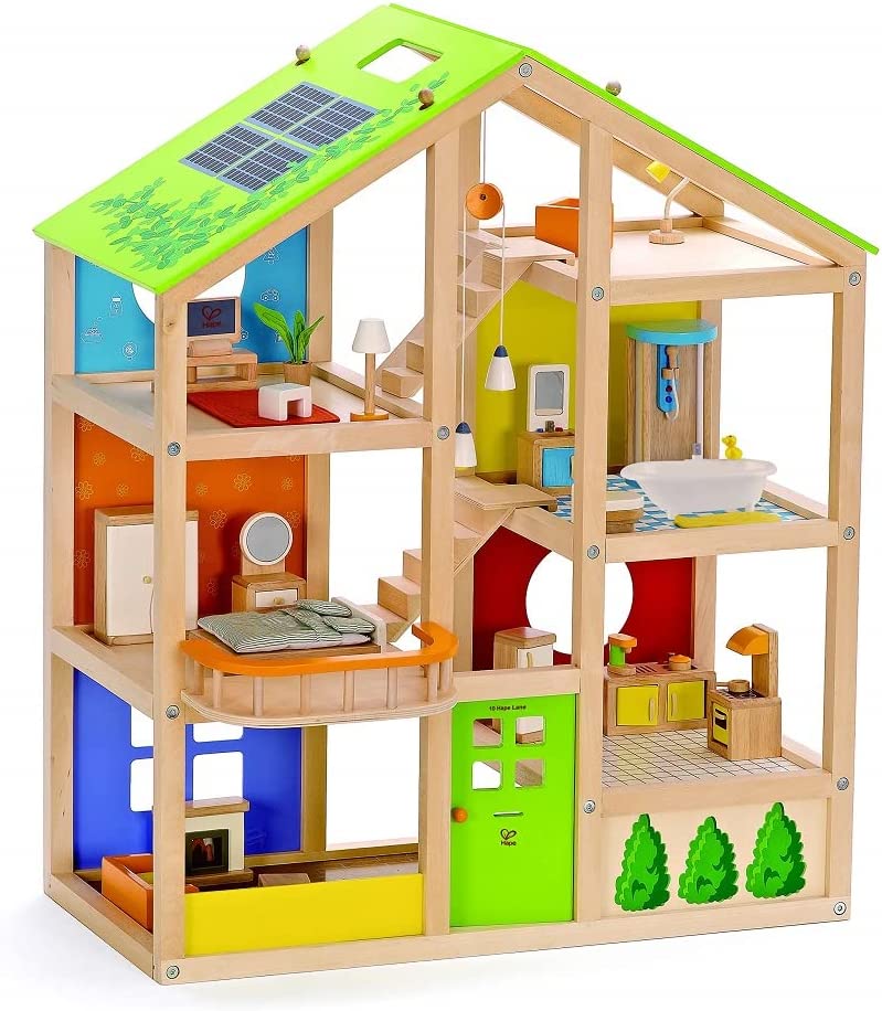 All Seasons Kids Wooden Dollhouse by Hape