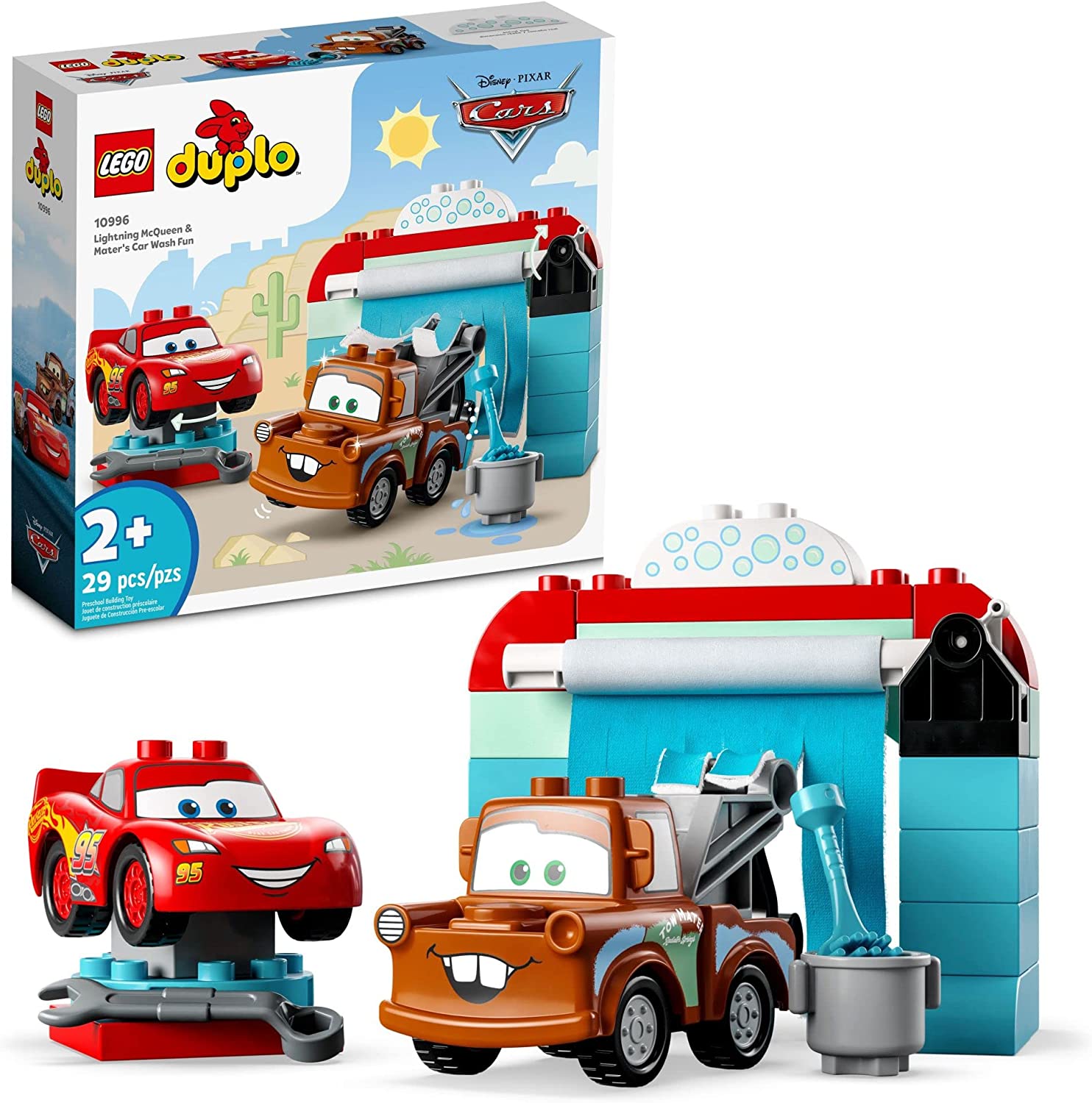LEGO DUPLO Disney and Pixar’s Cars Lightning McQueen & Mater’s Car Wash Fun