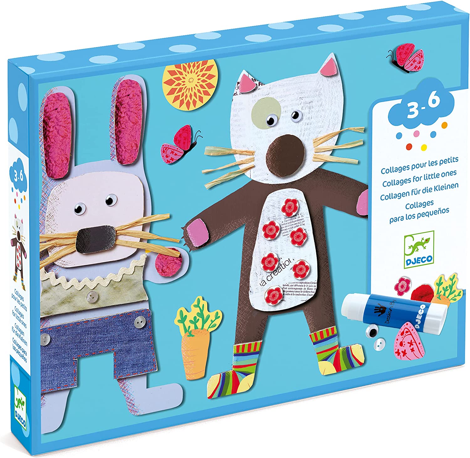 DJECO Le Petit Artist Collages for Little Ones Activity Set