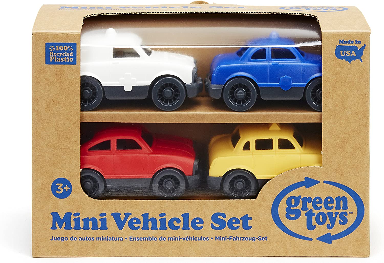 Green Toys Mini Vehicle, 4-Pack