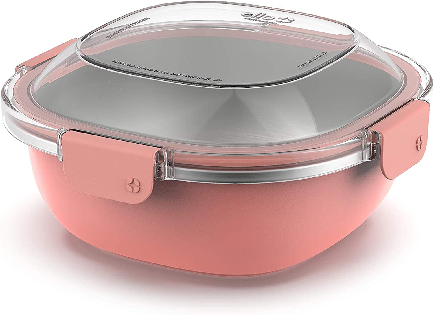 Ello Stainless Steel Lunch Bowl Food Storage Container with Leak-Proof Lid, 5 Cup